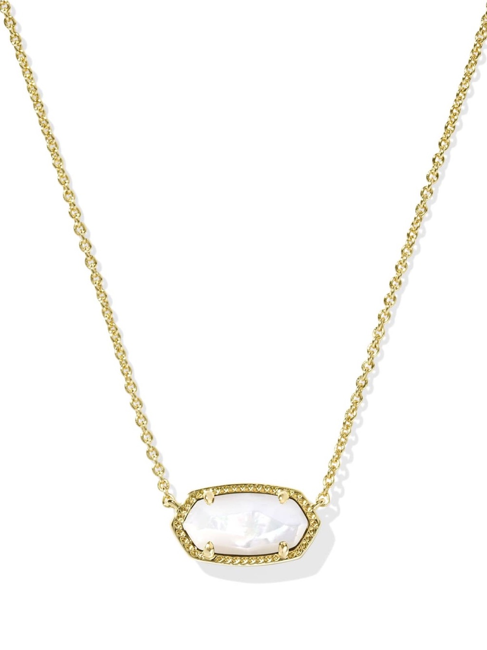 Kendra Scott Elisa Ivory Gold Pendant Necklace